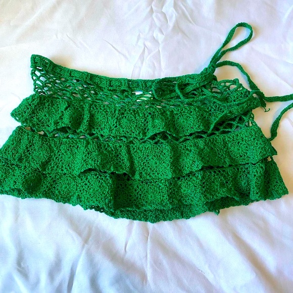 Amazing Anna Kosturova crochet micro mini skirt!!! - Picture 2 of 8